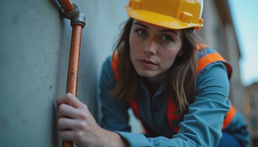 Visual context for new construction rough in plumbing