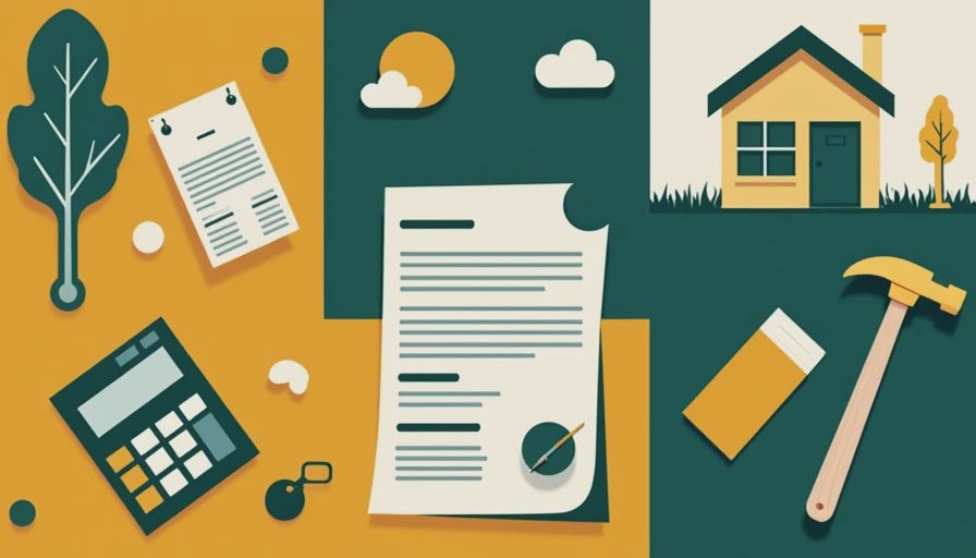 Illustration for home improvement contracts