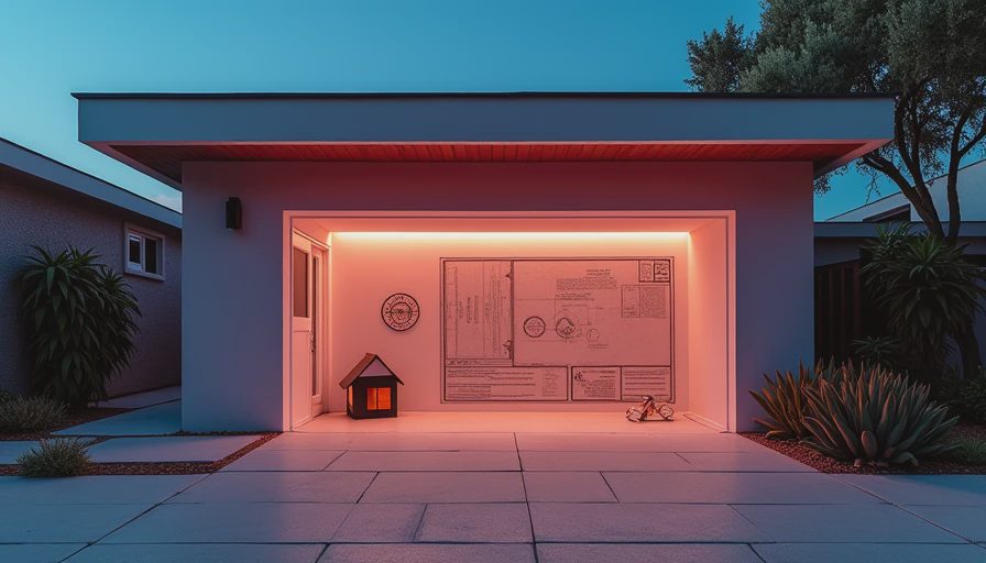 Visual context for building regs garage conversion