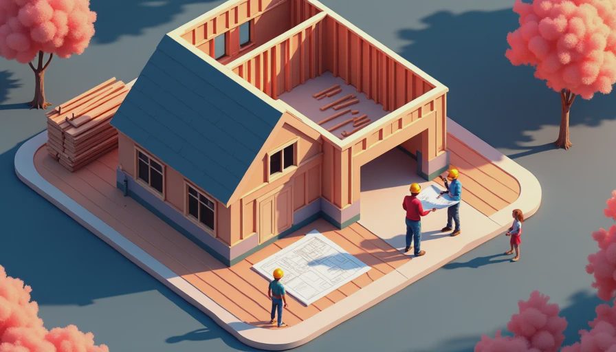 Illustration for structural remodel