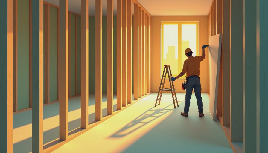 Illustration for framing drywall