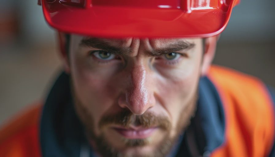 Visual context for red flags during construction