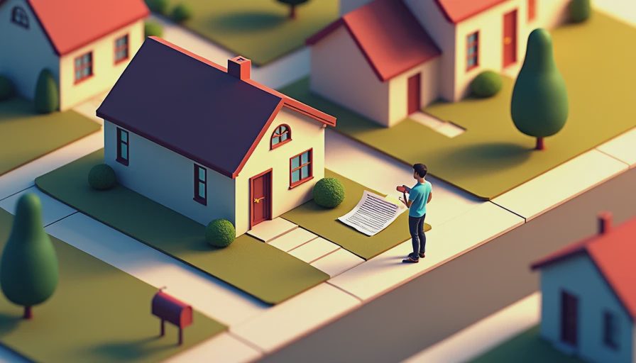 Visual context for what is a lien on a house